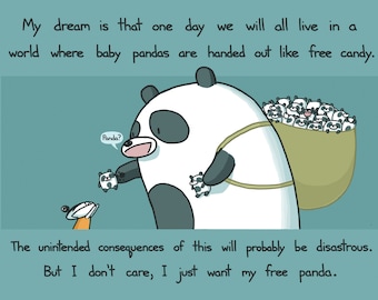 Free Panda Greeting Card