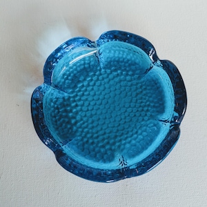 Blenko Aqua Blue Ashtray