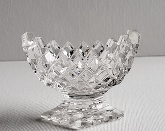 Lead Crystal Open Salt Cellar