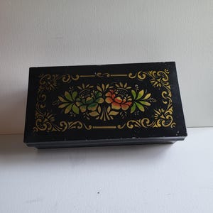 Hand Painted Metal Box