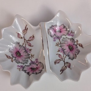 Bavarian Germany Divided Floral Dish