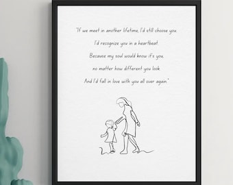 Mother and Daughter Love, Mother's day gift, perfect gift for mother, perfect gift for daughter, gift for her, mother daughter holding hands
