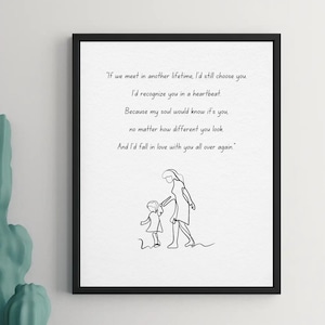Mother and Daughter Love, Mother's day gift, perfect gift for mother, perfect gift for daughter, gift for her, mother daughter holding hands