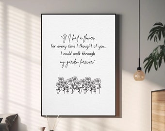 Bedroom Wall Art, Love Quote, Romantic Wall Art, Love for him, Love for her, Wall Art Prints, Love for partner, Digital Print