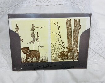 Gwen Frostic Block-Print Cards new old stock