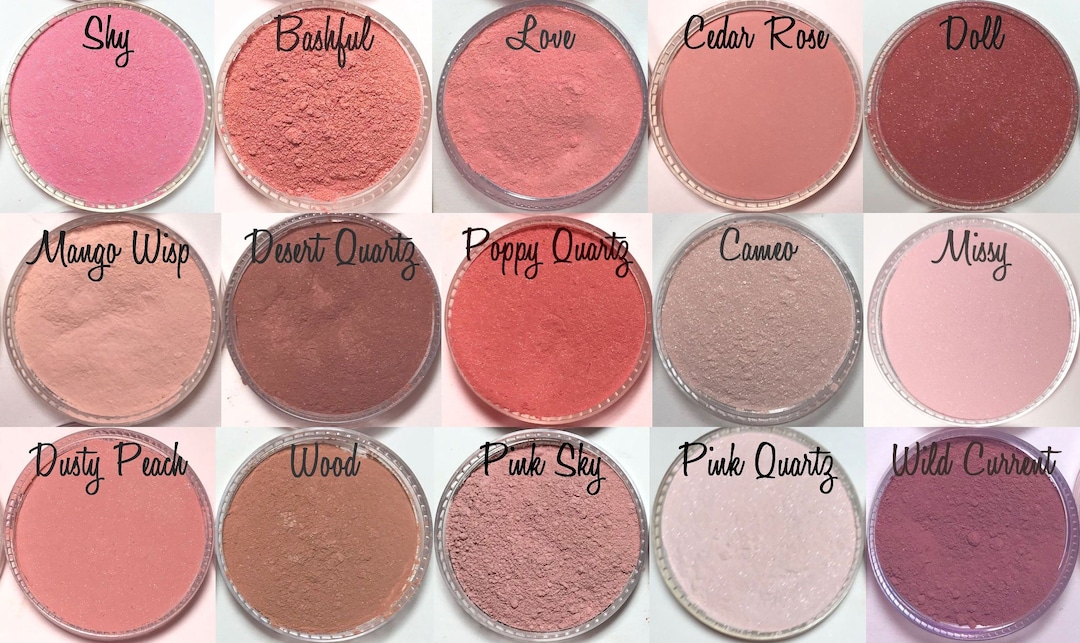 Blush Mineral Makeup Your Choice of 19 Shades Easy to Apply Subtle ...
