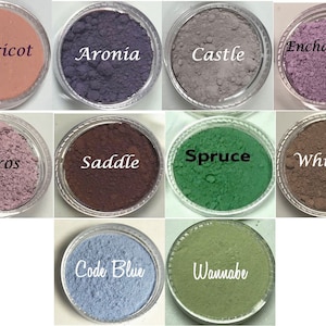 Matte Eyeshadow 10 Samples Mineral Makeup Eye Shadows