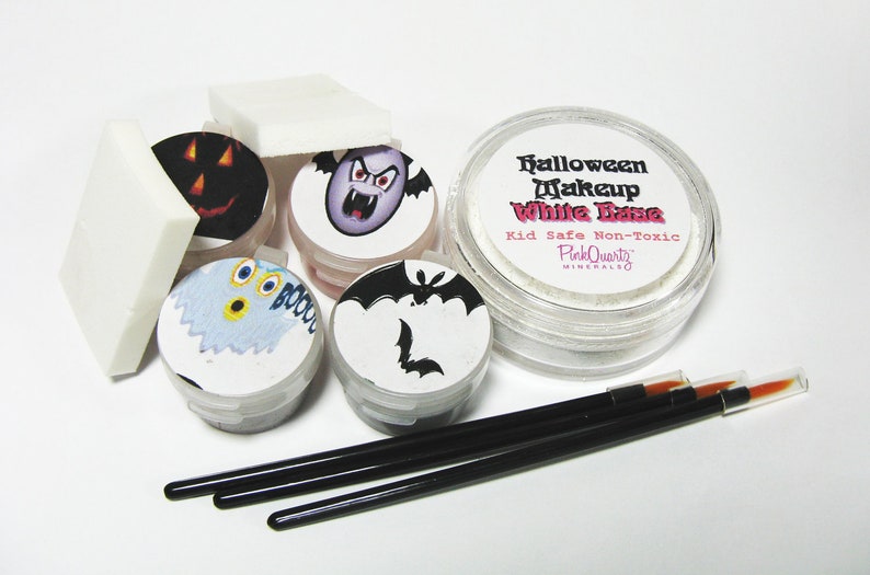 Vegan Stage and Halloween Costume Makeup Base and 4 Colors Your Choice Face Paint image 4