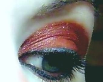 Ruby Tuesday Vegan Eye Shadow and Eyeliner Shimmery Reddish Brown Mineral Makeup Pink Quartz Minerals