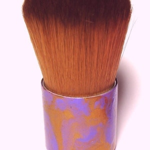 Foundation Brush Hand Painted Vegan Kabuki Brush for Mineral Makeup Application image 4