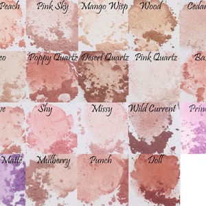 Blush Mineral Makeup Your Choice of 19 Shades Easy to Apply Subtle Finish Pink Quartz Minerals image 3