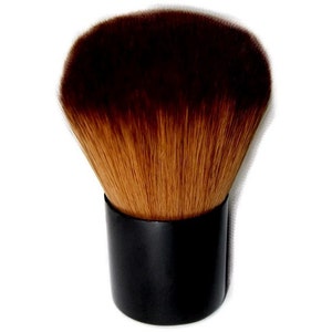 Foundation Brush Hand Painted Vegan Kabuki Brush for Mineral Makeup Application image 2