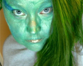 Alien Mermaid Halloween Makeup Kit Green
