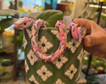 Pastel Rainbow Candy Sprinkle Snake Plant Pot Hanger