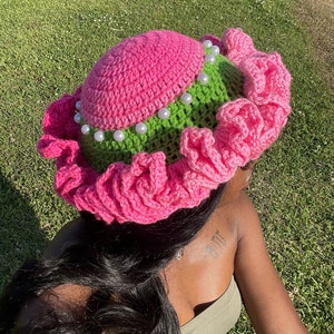 Crochet Ruffle Hat