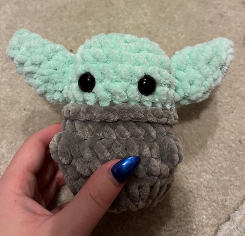 Crochet Baby Yoda Plushie image 1