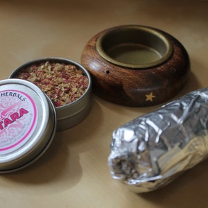 Ostara Incense  (1 oz)  with Incense Holder and Charcoal