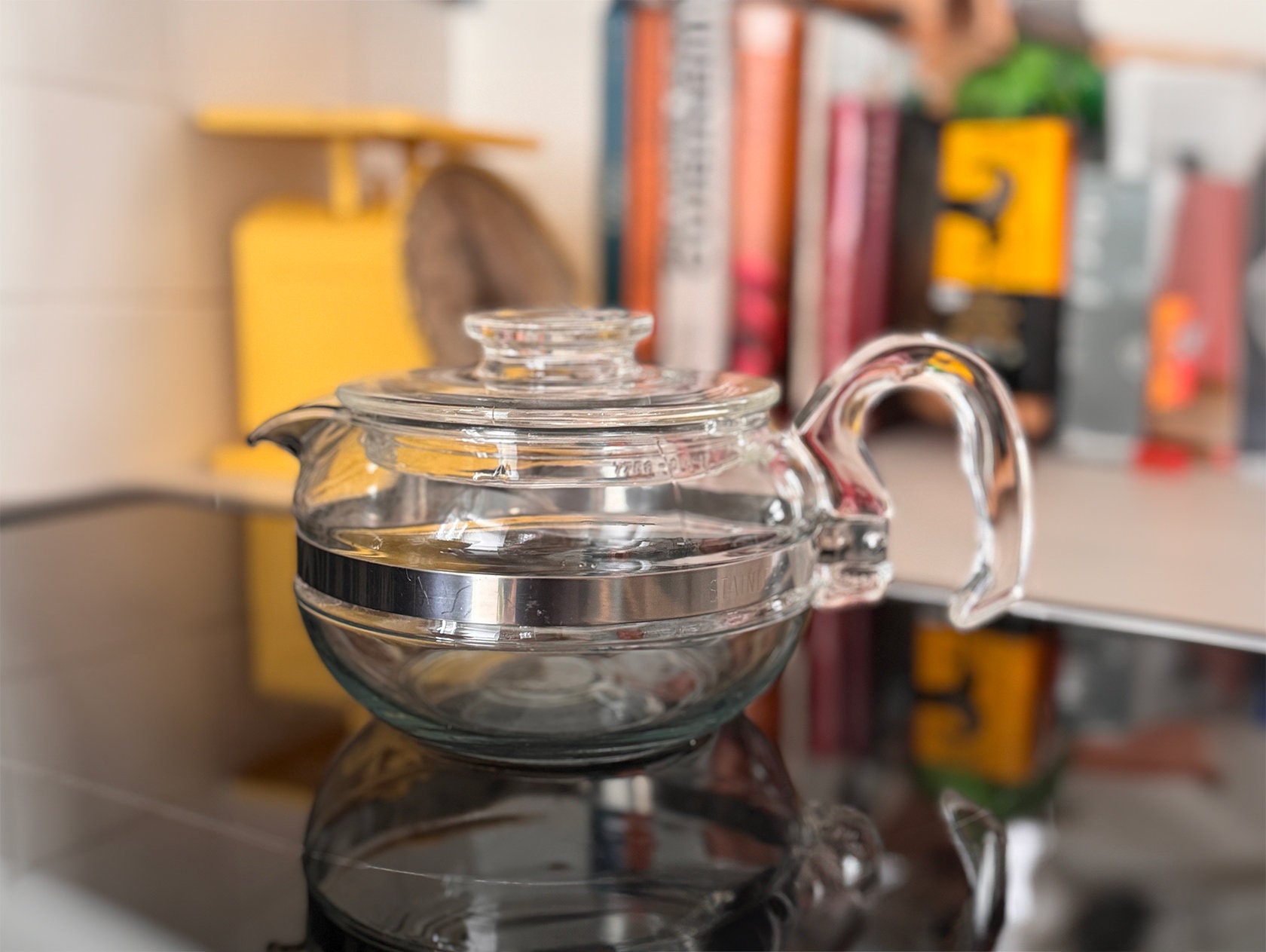 Vintage Pyrex Flameware Glass Stovetop Teapot 6 Cups Model 8446B Etsy