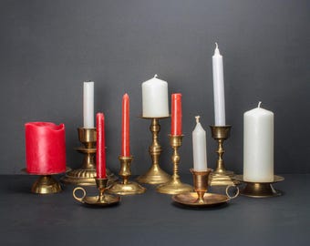 Vintage Brass Candle Holder