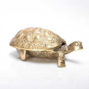 Messing Schildkröte Schmuckstück/Aschenbecher