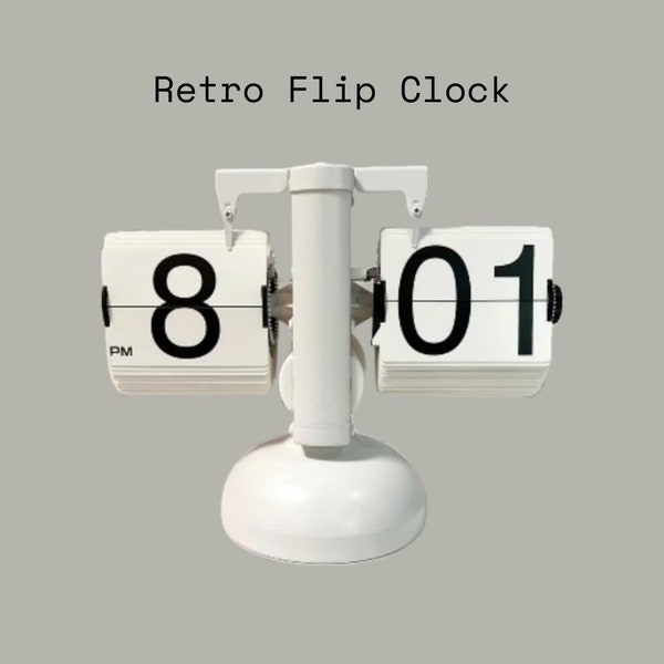 Retro Flip Clock Home Decor,Desktop Decor,Mothers Day Gift,Gift for mums