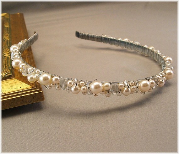 Items similar to Bridal Tiara - Wedding Hair Accessories - Head Band ...