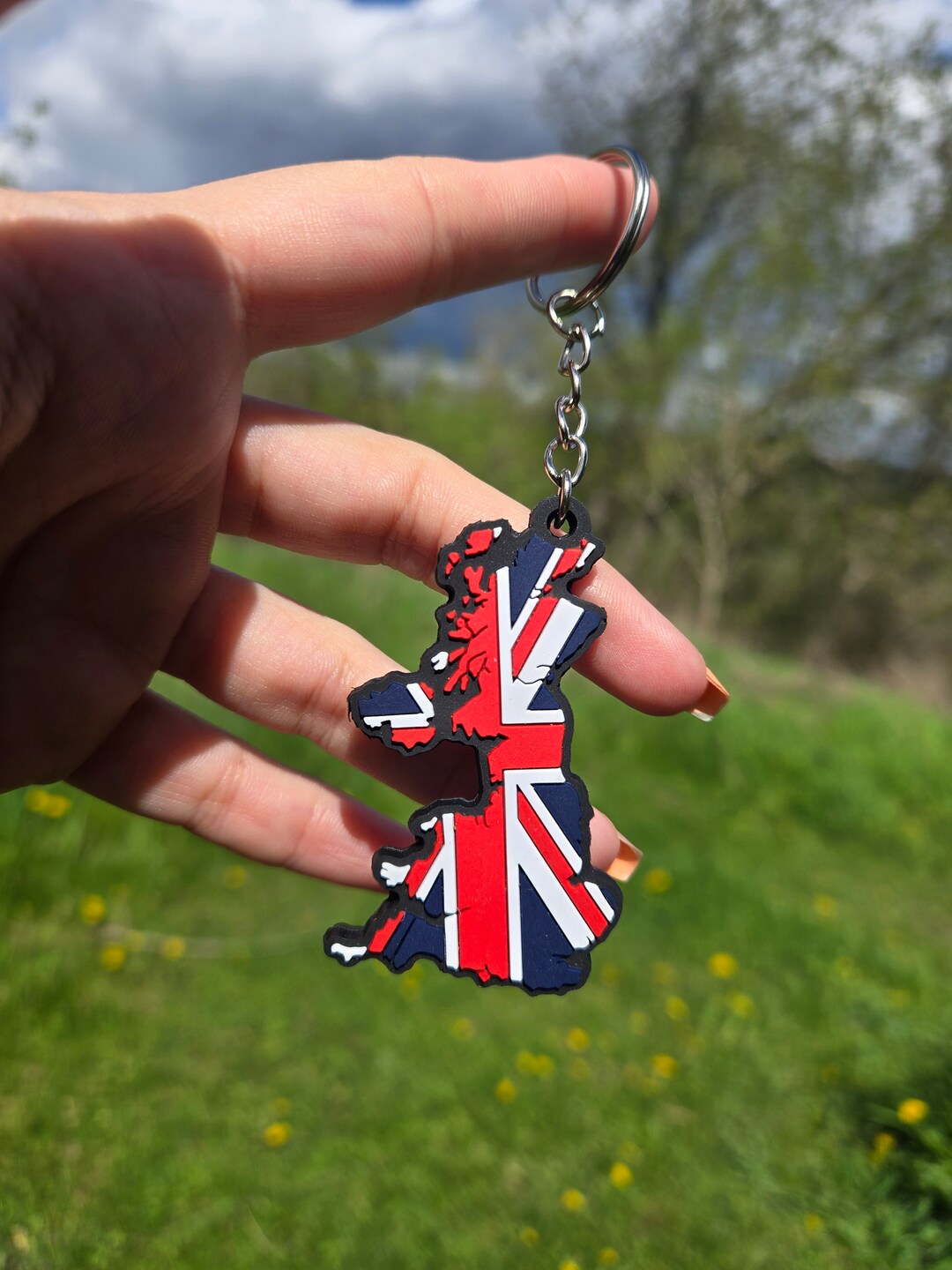 UK Flag Keychain: British Pride Souvenir - Etsy