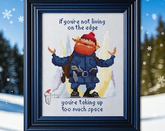 Living on the Edge - digitaal pdf-kruissteekpatroon - patroonvriendelijk - door mensen gemaakt