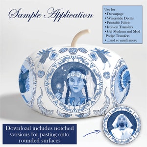 Addams Family Values Digital Download / Thanksgiving Images in Delftware Style / INSTANT Clip Art Download / High Resolution PNG image 3