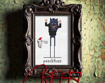 Creep Peachfuzz-kruissteekpatroon, beginnersvriendelijk (digitale pdf)