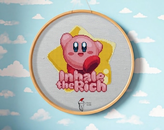 Just Breathe - digitaal pdf-kruissteekpatroon - patroonvriendelijk - door mensen gemaakt - Kirby