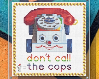 Ophangen - digitaal pdf-kruissteekpatroon - patroonvriendelijk - door mensen gemaakt