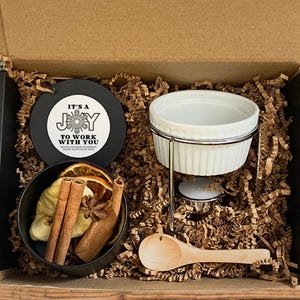 Joy to Work with You! Christmas Simmer Stovetop Potpourri Recipe Mix Kit Thank You or Christmas/ holiday gift for coworker, boss, clients