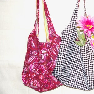 Red Paisley, Market Bag, pet Tote bag, Grocery Bag, Red- Pink, Eco-Friendly, cotton, Shopping, Reversible, Stripes, Shoulder bag, Handbag,