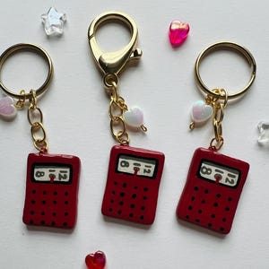 Red Radio Kiki&#39;s Delivery Service Studio Ghibli inspired Handmade Clay Keychain