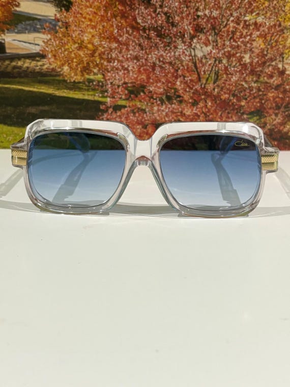 Buy Cazal Vintage Sunglasses, Mod 607 Tint Blue Lens Full Crystal 