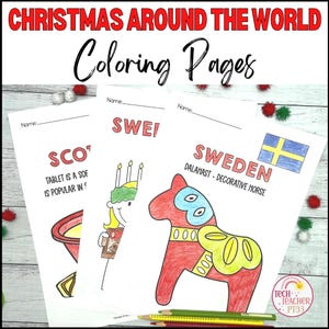 Christmas Coloring Pages - Holidays Around the World
