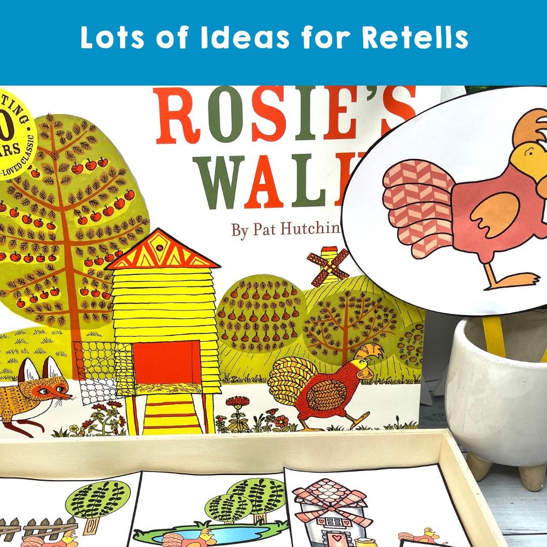 Rosie's Walk by Pat Hutchins Story Retell Activities - Etsy Australia