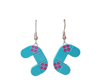 Brickohaulic Gaming Controller Dangle Earrings Handmade with LEGO® Bricks Parts