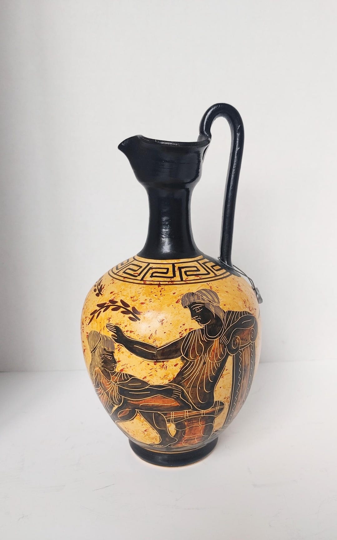 Greek Reproductions Ancient Greek Art Reproduction Pottery Vase Jug | Handmade in Greece - Etsy