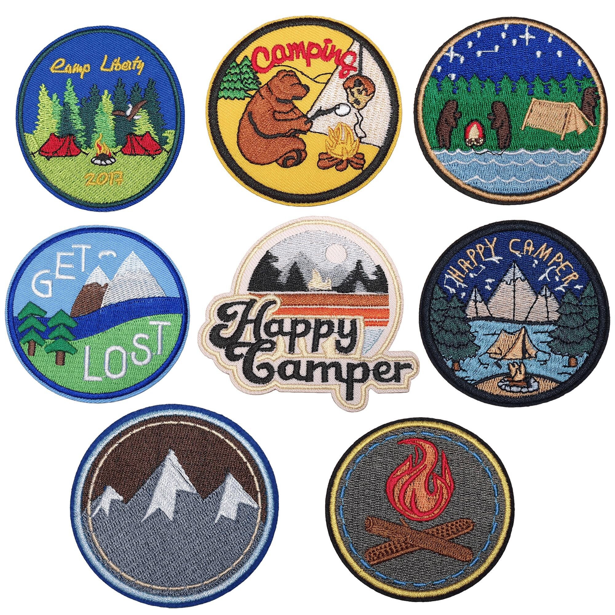 Cactus Embroidery Iron On Patches - Flower Cartoon Patches For Backpacks, Jackets, Hats, Camping & Travel