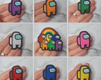 Among Us Iron on Patches | Sew On Patch Applique, Embroidered Patches