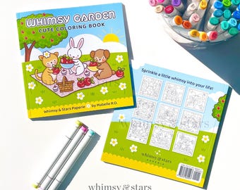 Whimsy Garden Cute Coloring Book
