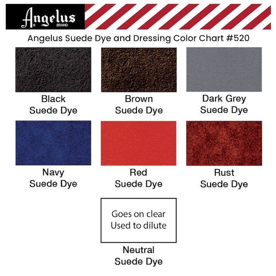 Angelus Suede Leather Dye & Dressing 3 Oz Black And Jet Black