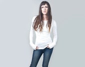 Women's Shirt | Ultra Long Sleeve Tshirt | Top | Tall Long Length | Ethically made in our USA loft | L415 & Co Clothing (#415-213)