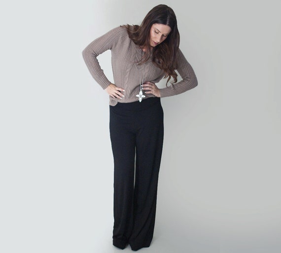 Women S Pants Wide Leg Palazzo Petite And Tall Length Etsy