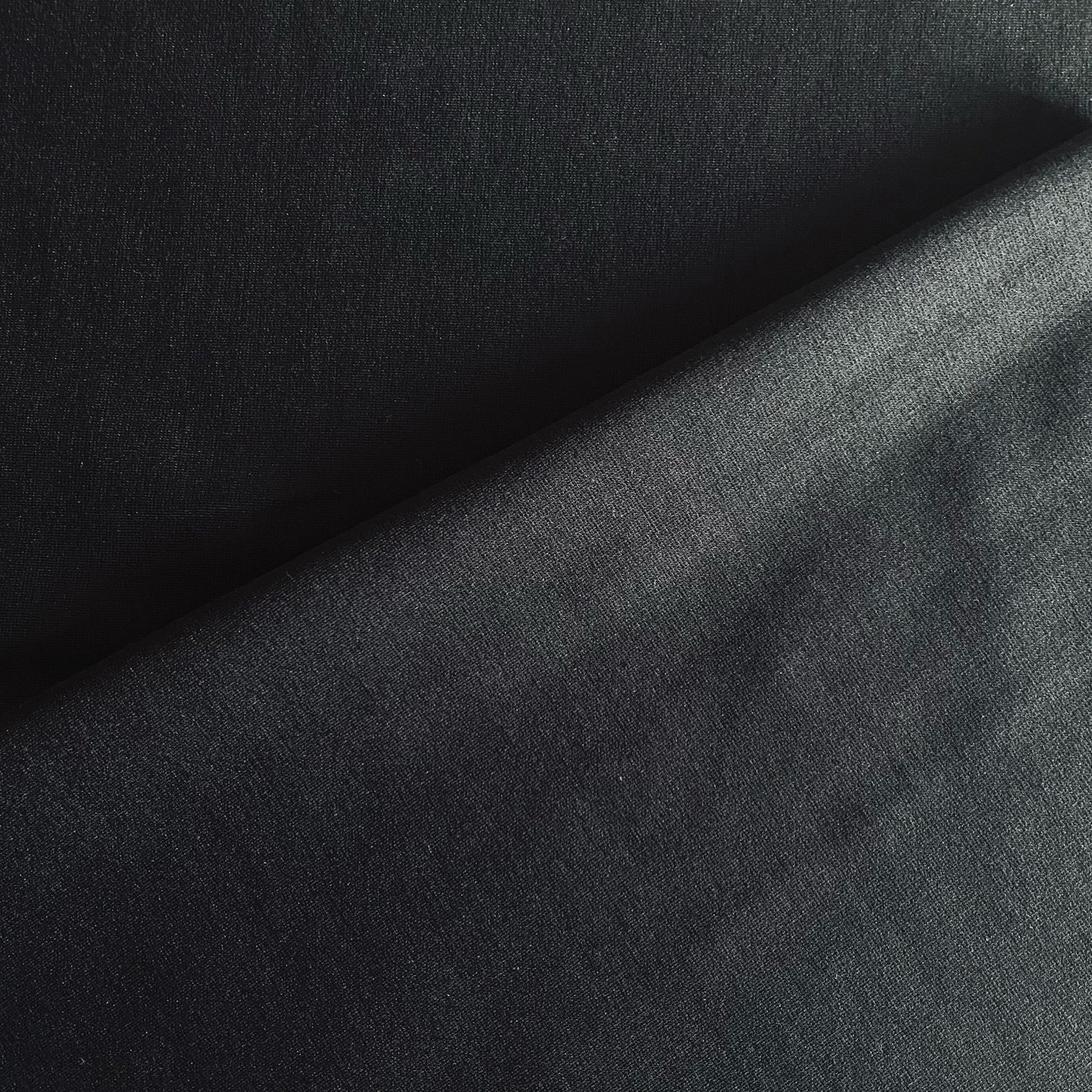 Black Ponte di Roma Fabric Stretch Double Knit Fabric Etsy