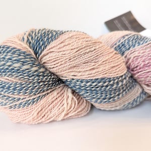 Hand Dyed Hand Spun 2 Ply Wool Yarn