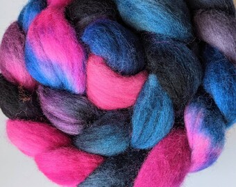 Hand Dyed Corriedale Wool Roving