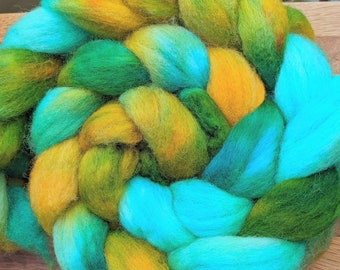 Hand Dyed Corriedale Wool Roving